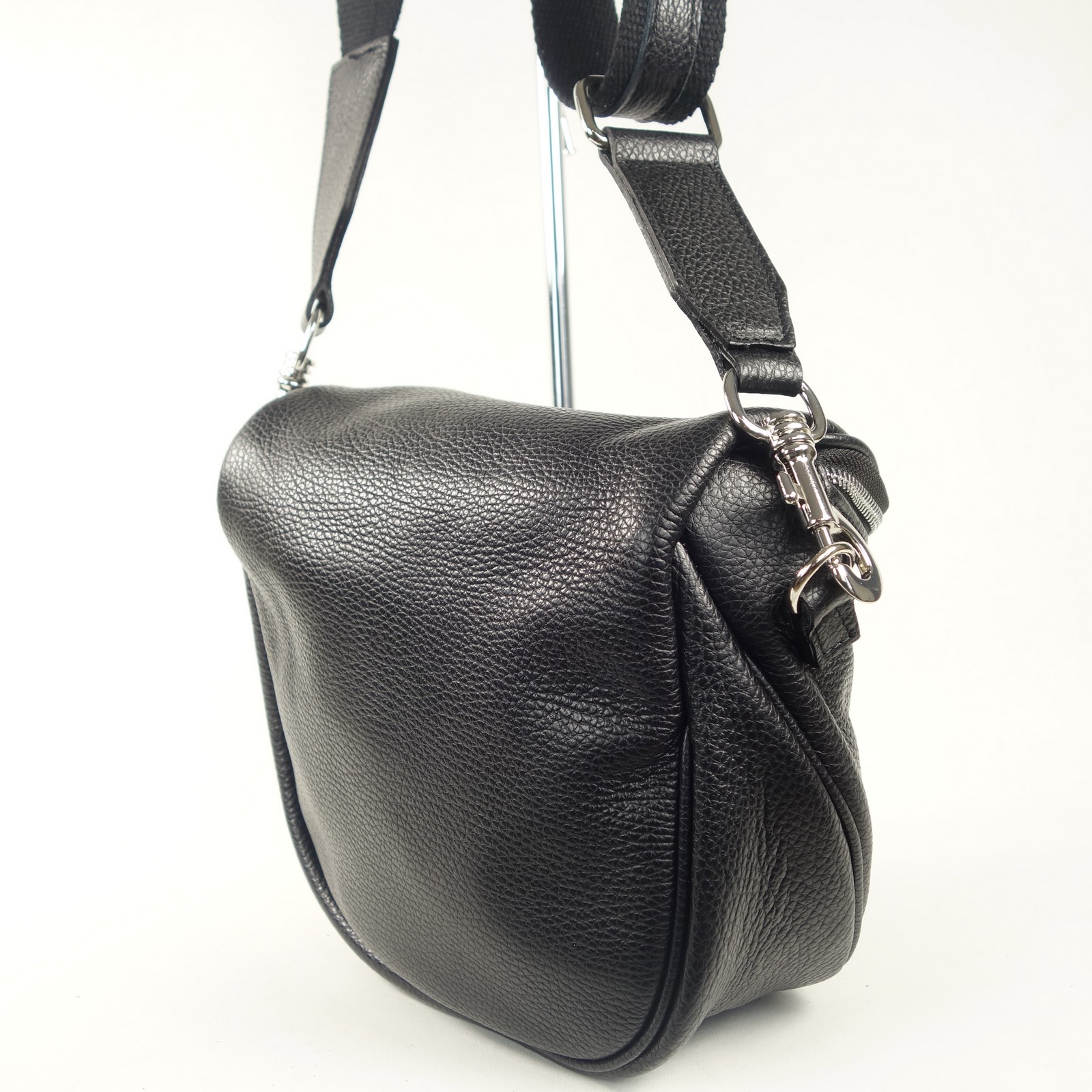 Collection Esprit Cuir Erika mini besace cuir noir femme