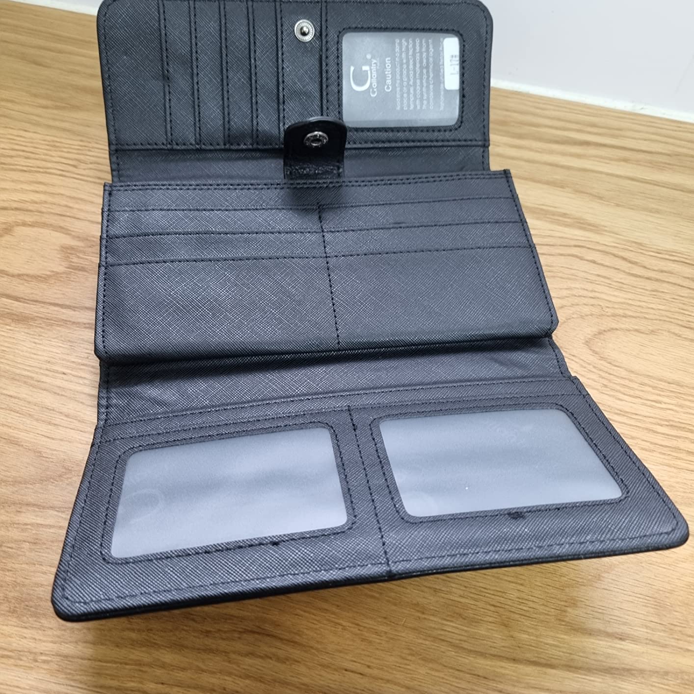 Gallantry Accessoires Portefeuille Long Noir 3 Volets