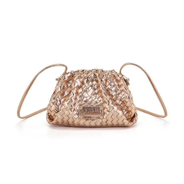 La Carrie Capsule Small sac bandoulière doré métallisé