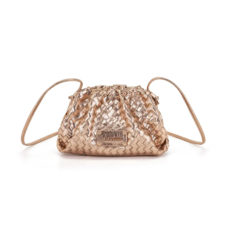 La Carrie Capsule Small sac bandoulière doré métallisé