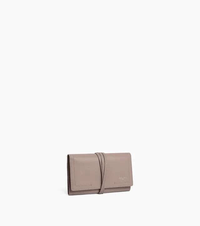 Le Tanneur coffret bijoux cuir grainé Fossil Grey
