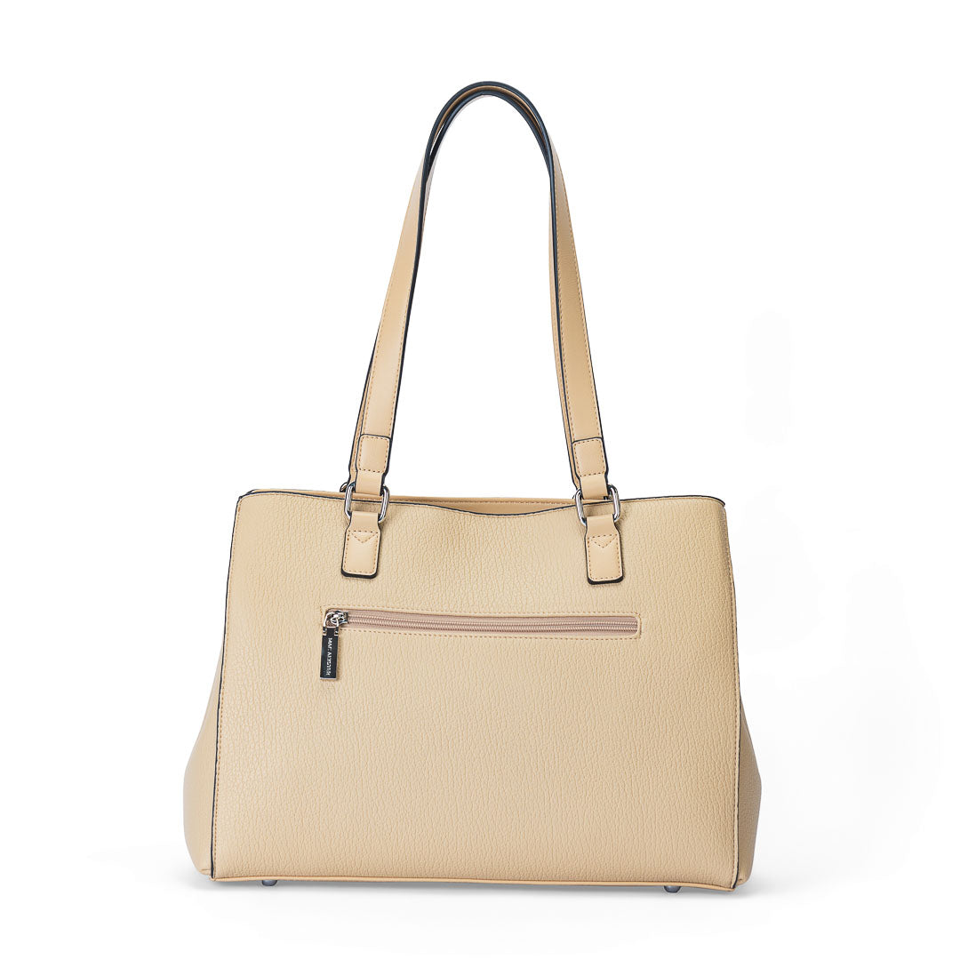 MAC ALYSTER CONTRASTE Sac shopping cabas noir