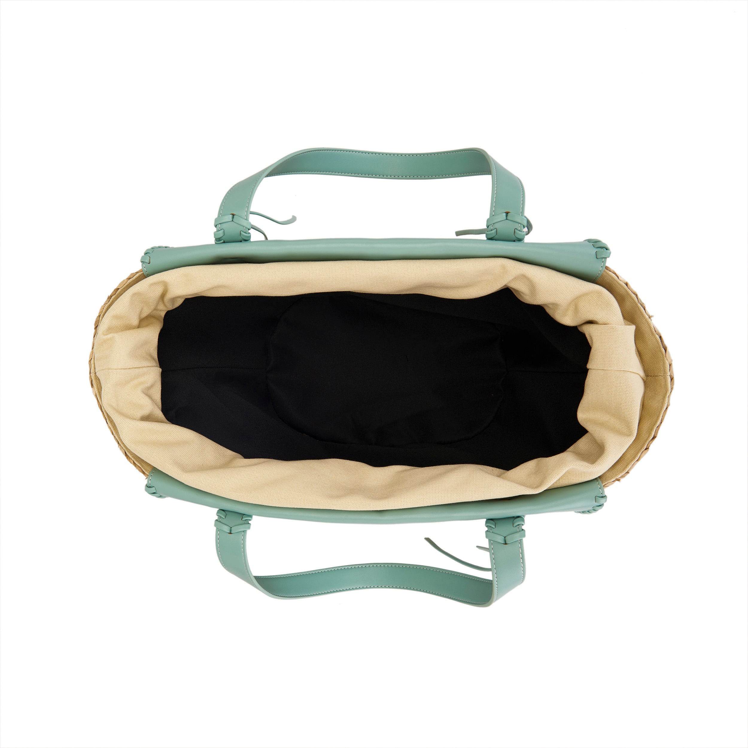 La Carrie Sea Salt sac cabas SKY dentelle brodée