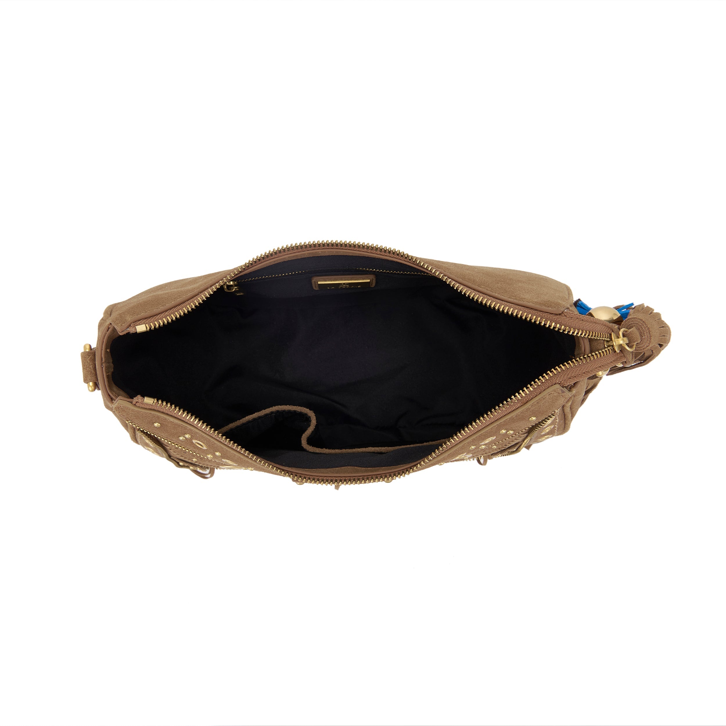 La Carrie Bag Jungle sac bandouliere daim cuoio 32x12x21 cm