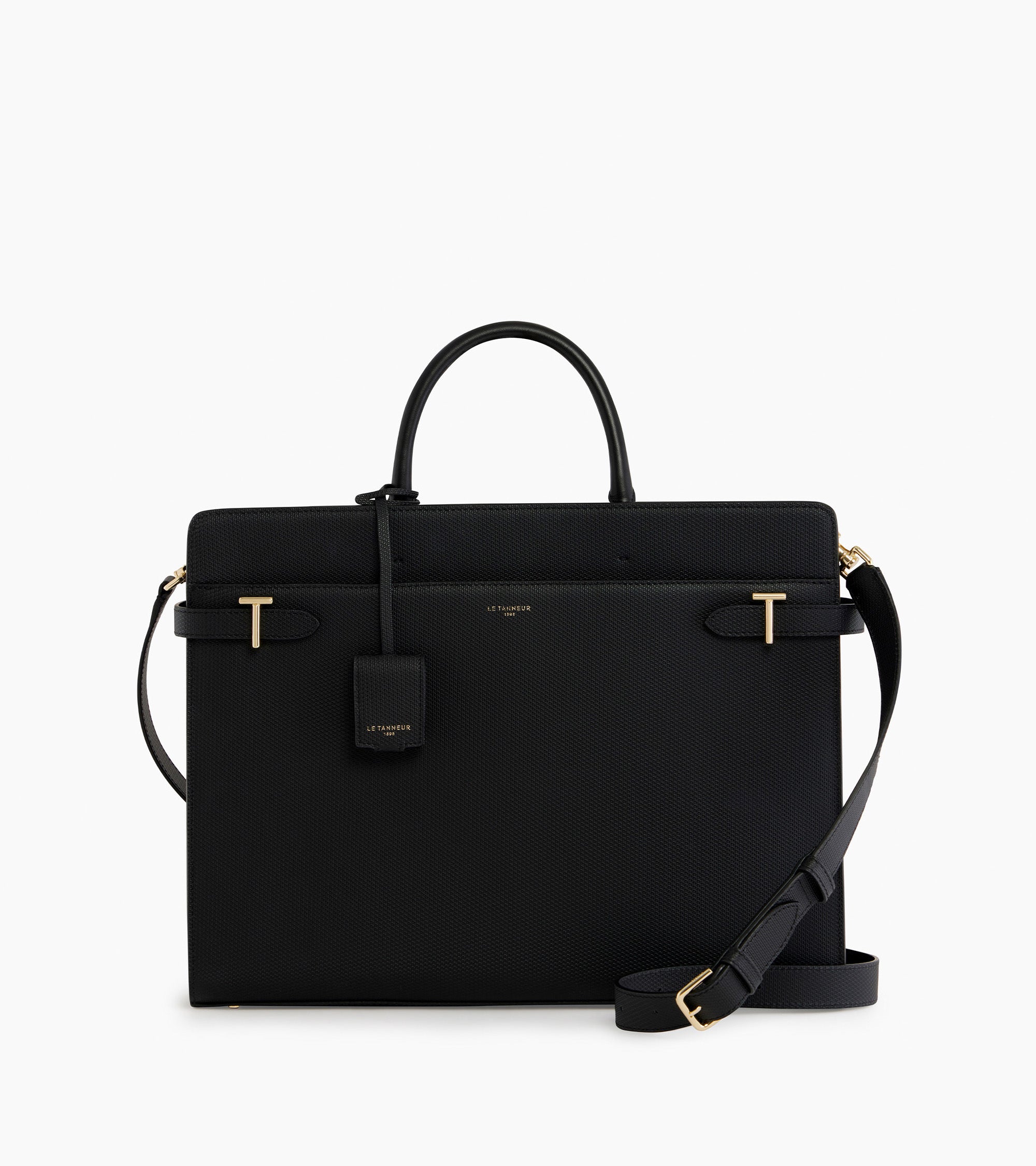 Le Tanneur Emilie porte-documents cuir 15" noir Black