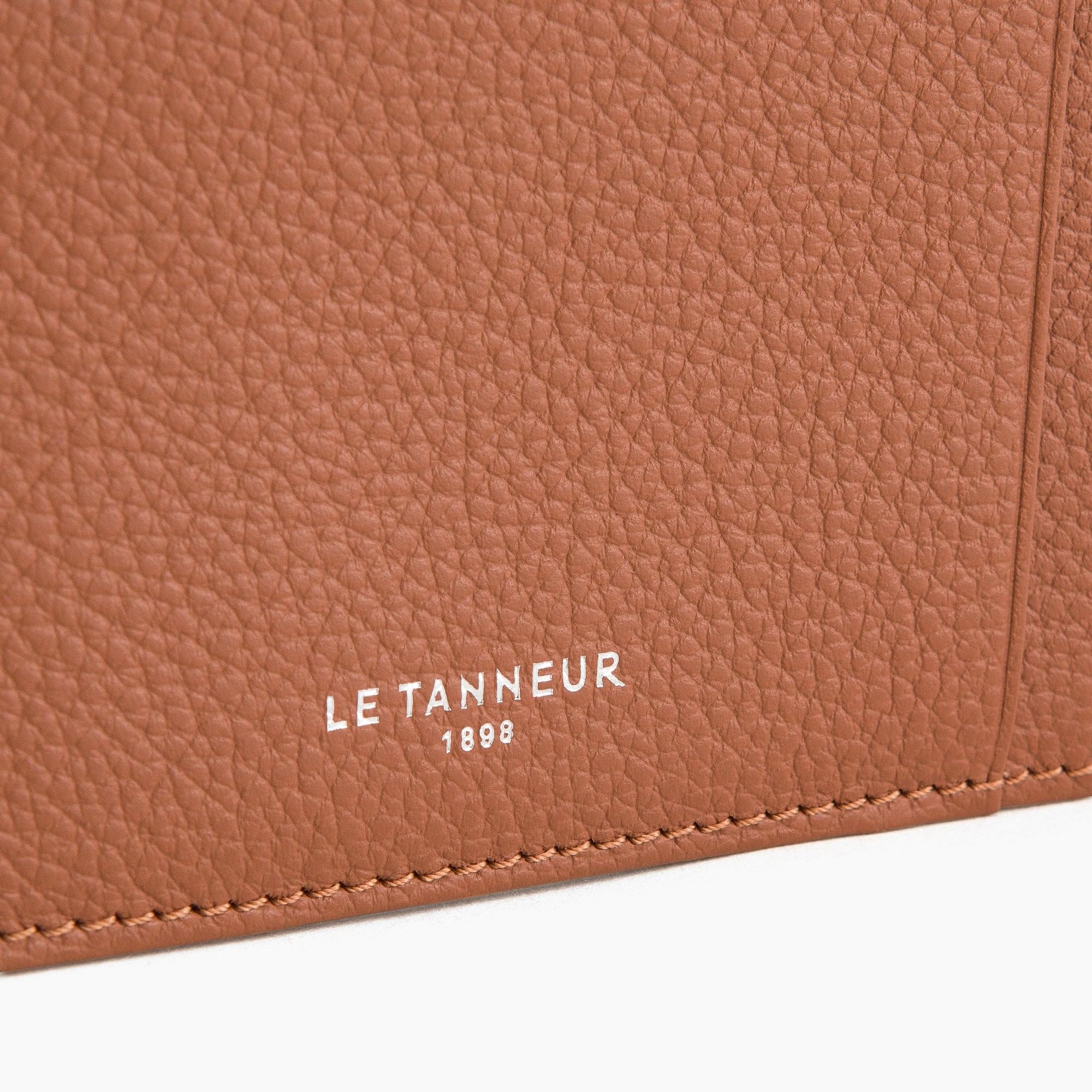 Le Tanneur Emile Porte-carte large zippé cuir grainé