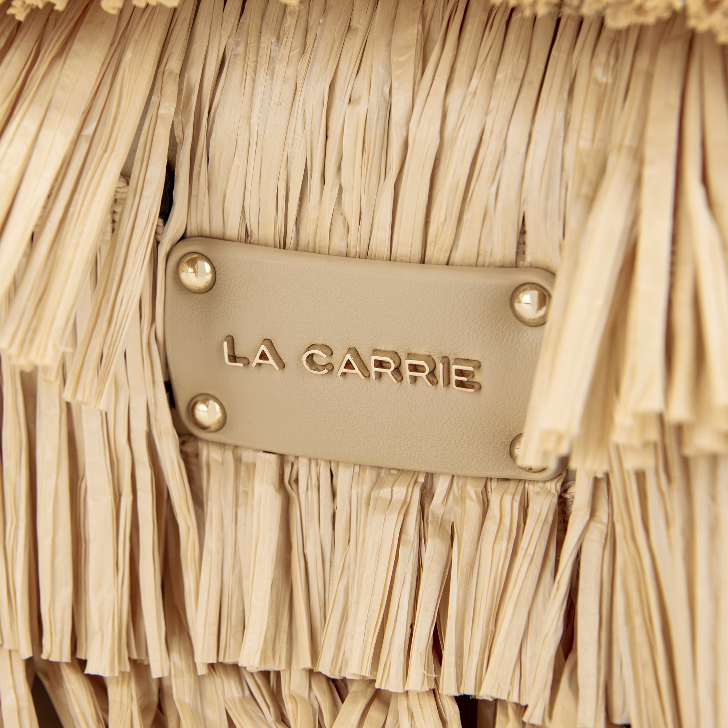 La Carrie Sunflower sac cabas raffia beige 44 cm été