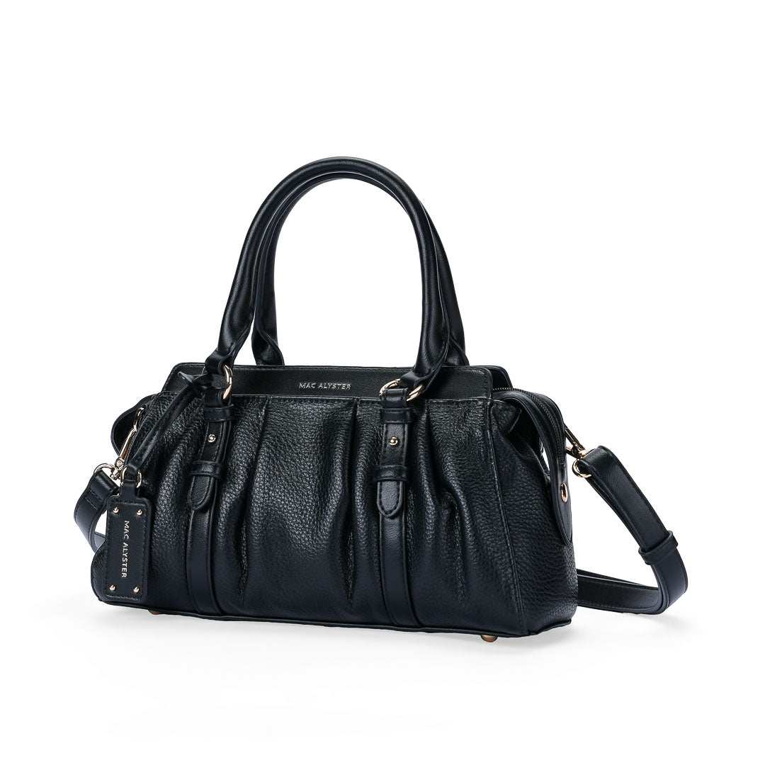 Mac Alyster Cold sac à main drapé cognac
