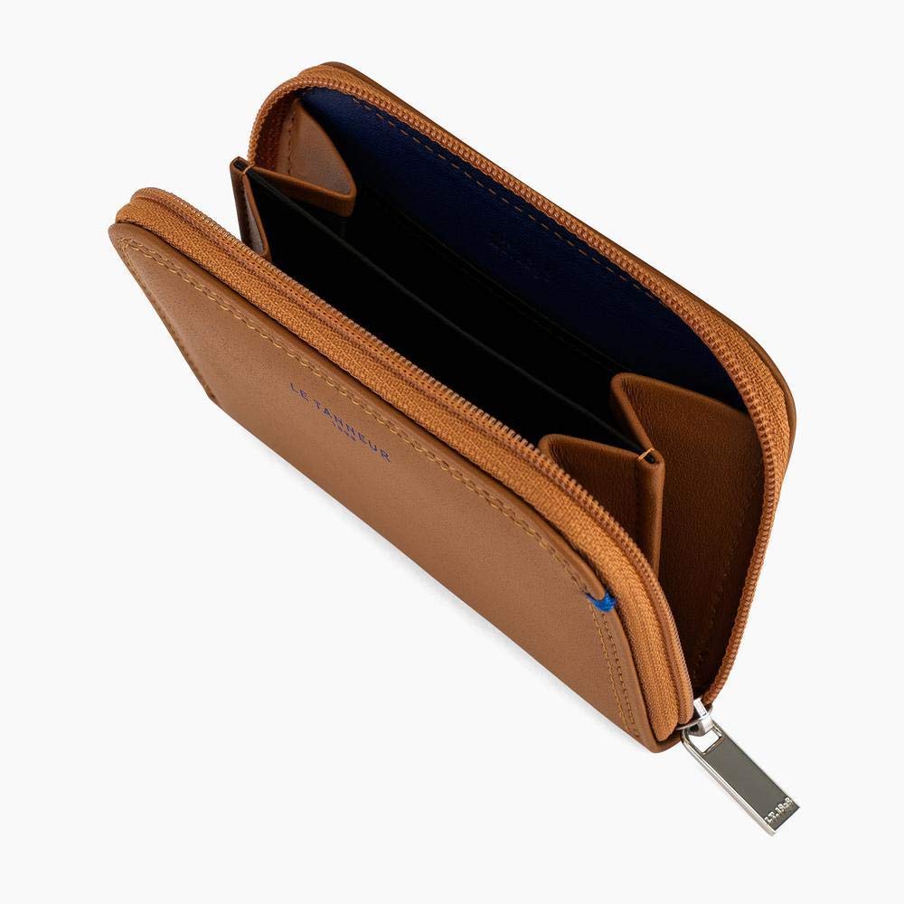 Le Tanneur Martin porte monnaie cuir homme zippé anti-RFID