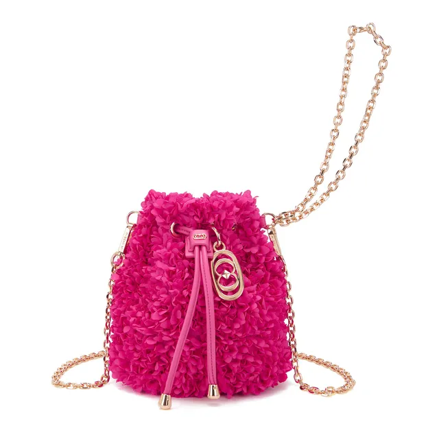 La Carrie Secchiello Night Edition sac seau fuxia floral
