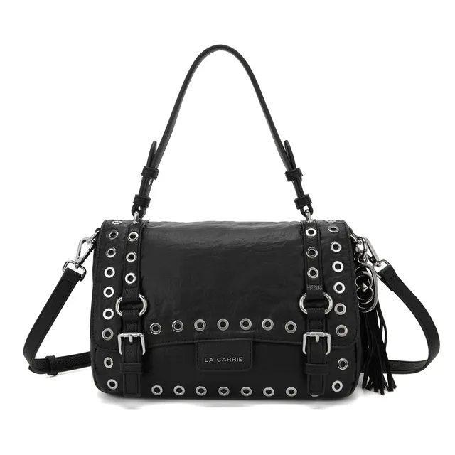 La Carrie Atena Wrinkled cabas noir 30x18 cm nylon