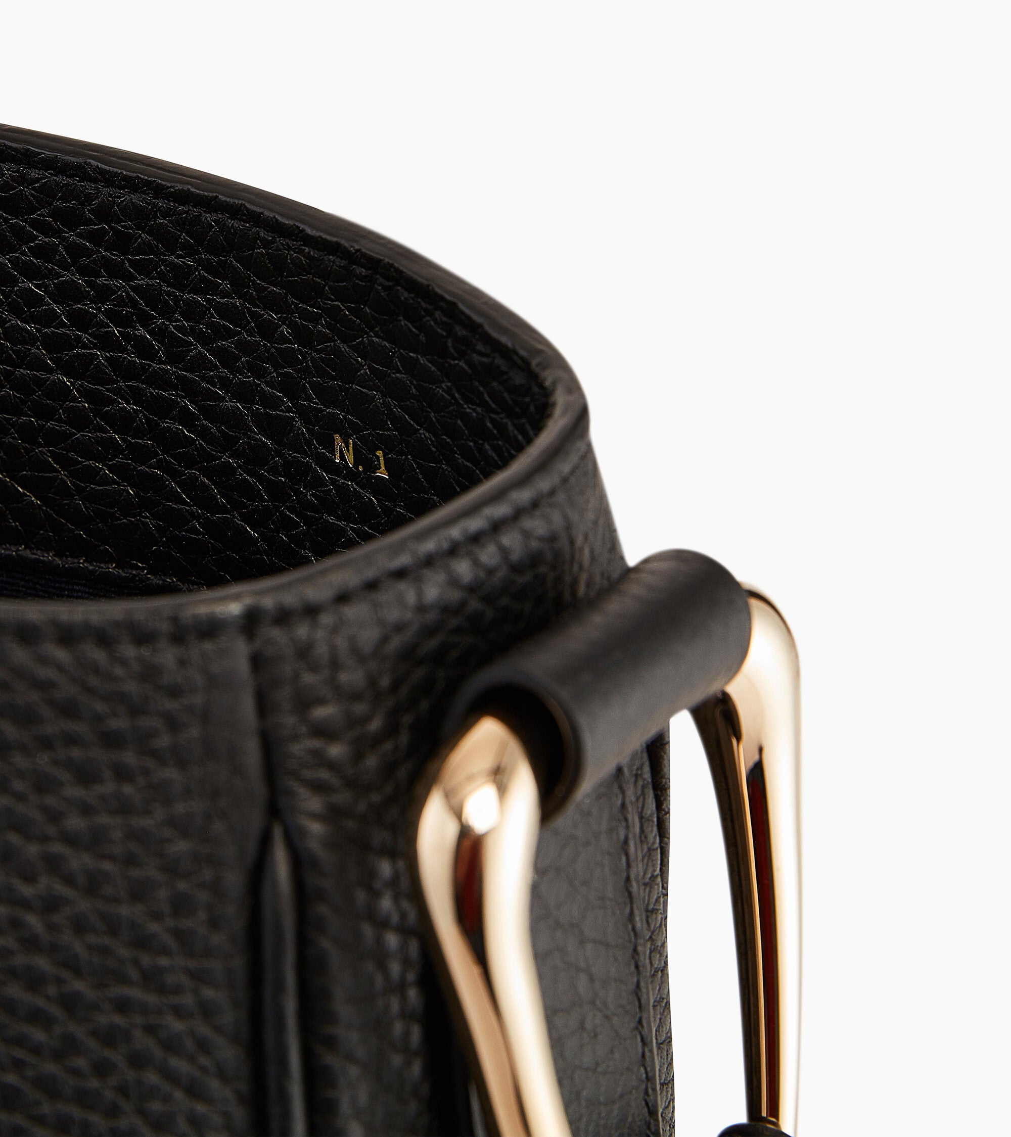 Le Tanneur Madeleine grand sac hobo cuir noir taurillon