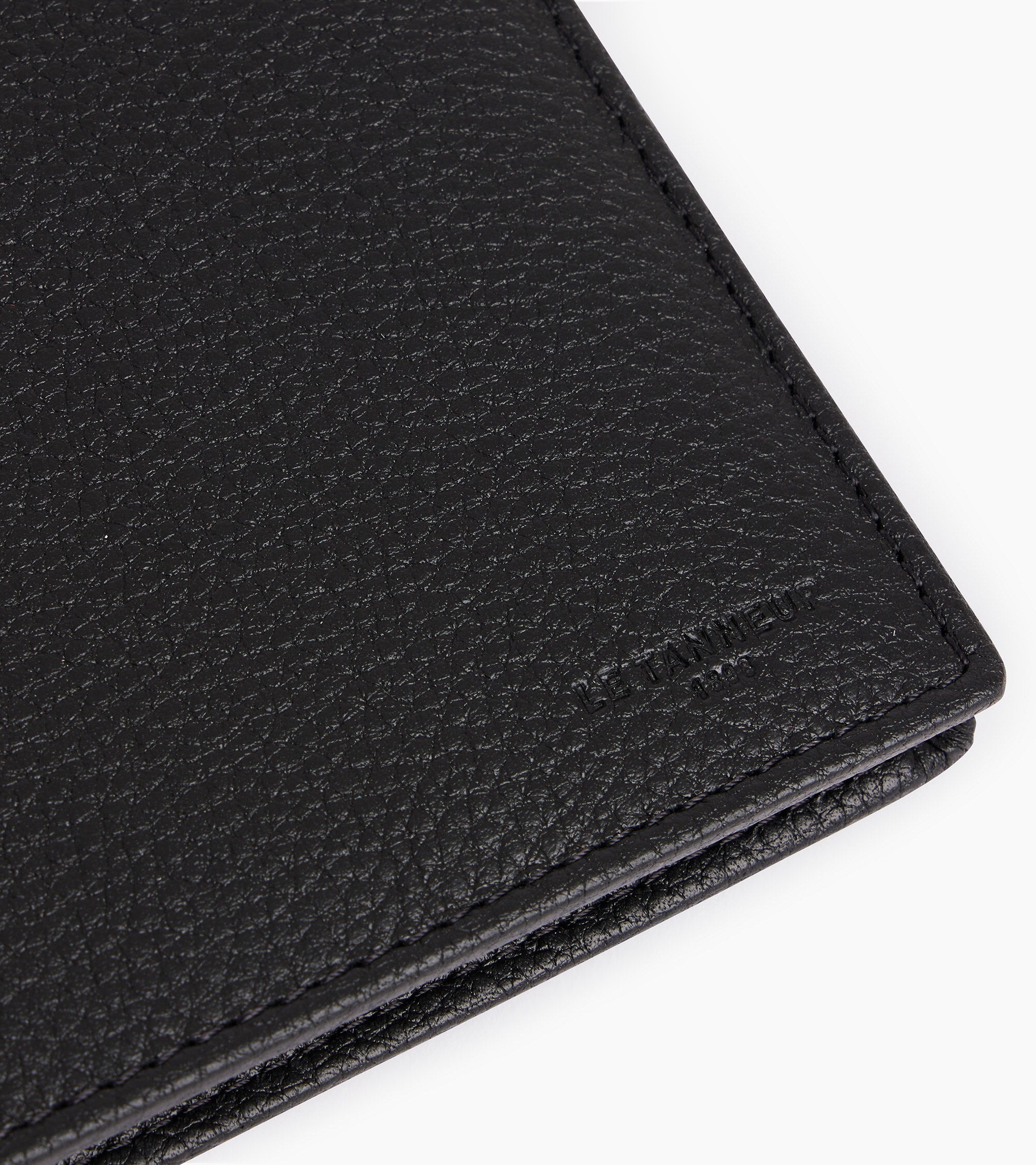 Le Tanneur Charles portefeuille cuir noir 2 volets