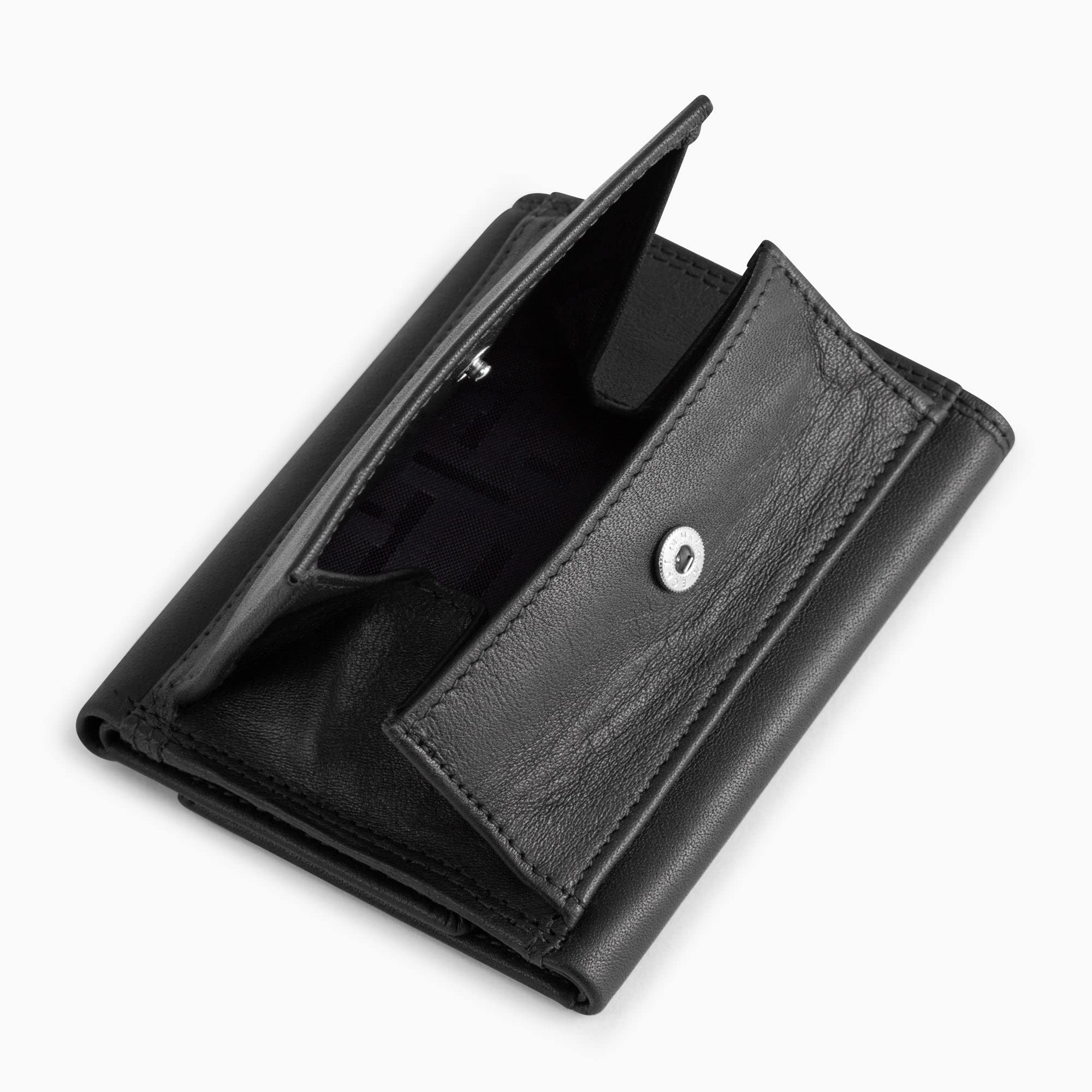 Le Tanneur porte-monnaie cuir lisse homme 11x8 cm