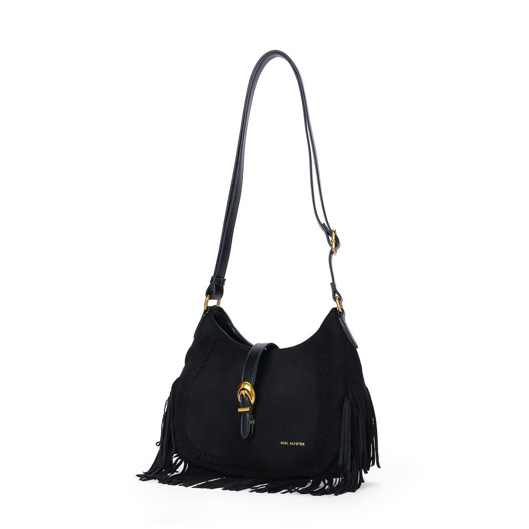 Mac Alyster Celeste Sac Besace Taupe Suédine