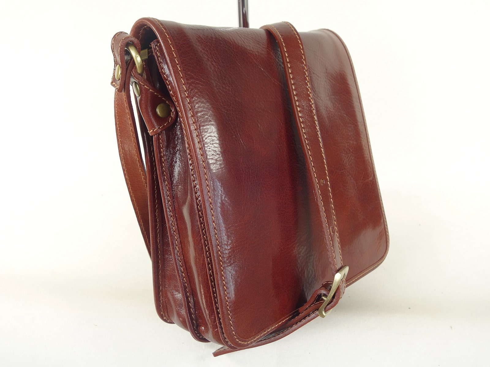 Collection Esprit Cuir Milano besace cuir marron homme
