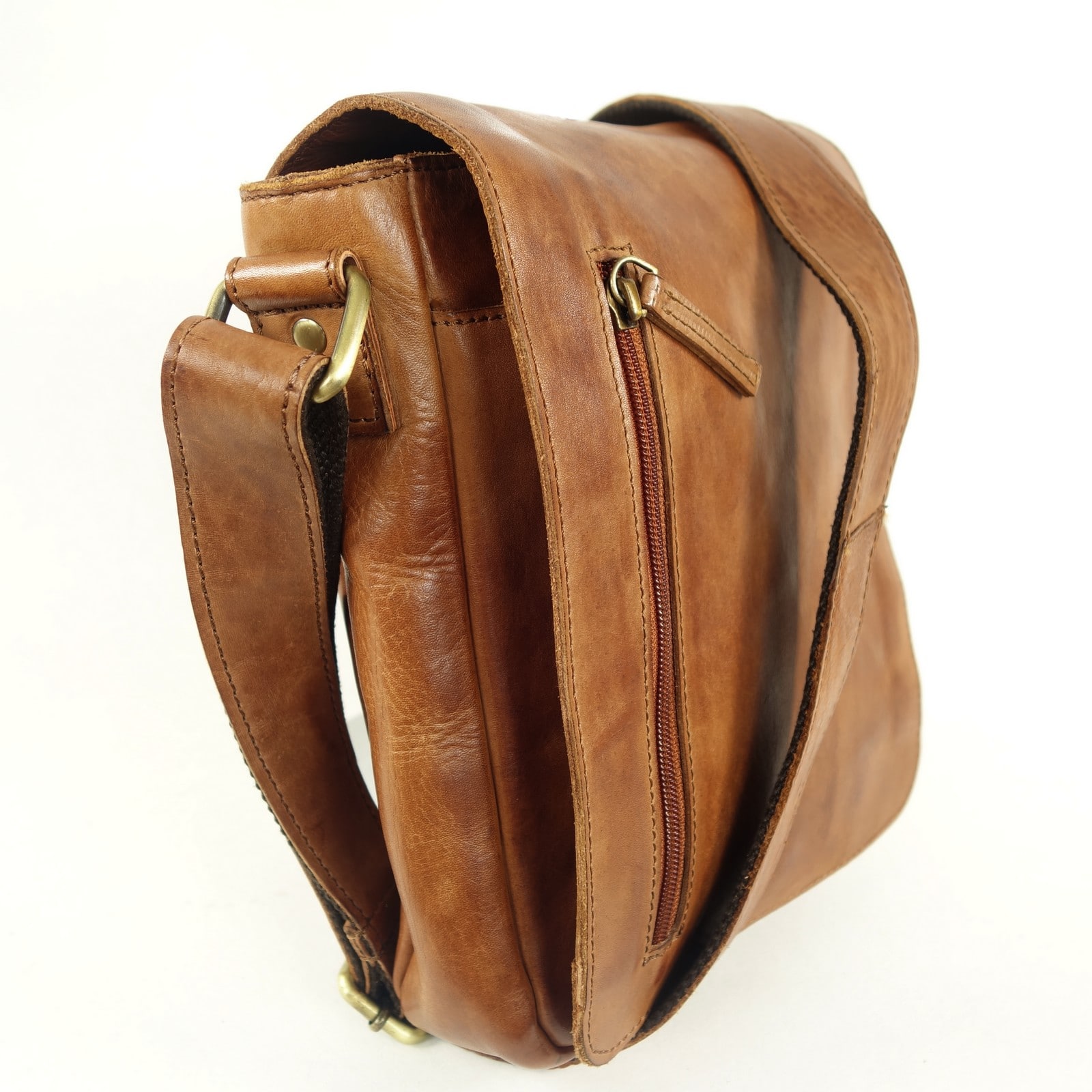 Esprit Cuir Francisco sac bandoulière cuir naturel homme