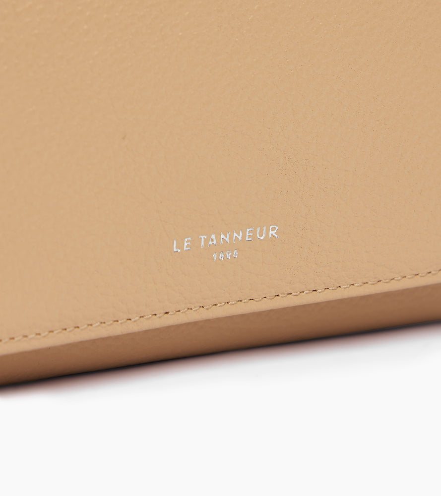 Le Tanneur Emilie Portefeuille Cuir Grainé Desert