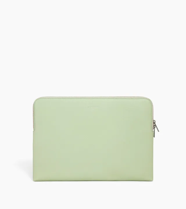 Le Tanneur pochette ordinateur 14" cuir grainé doublée