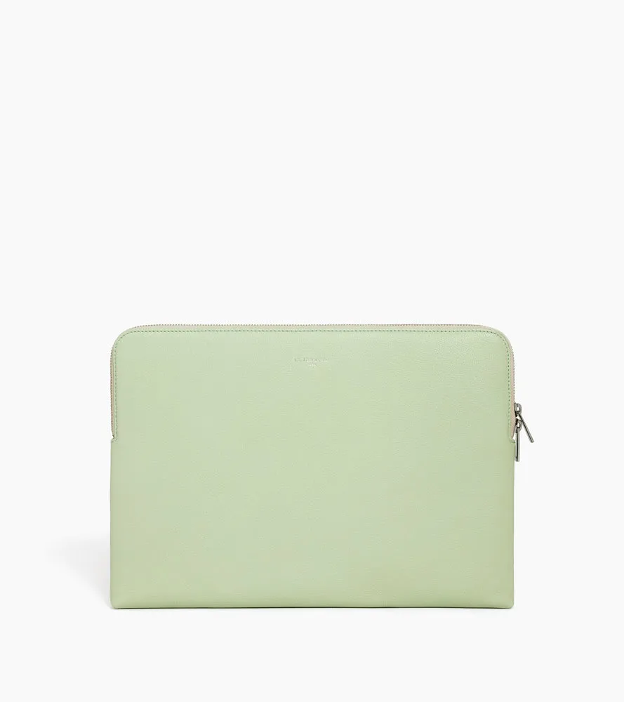 Le Tanneur pochette ordinateur 14" cuir grainé doublée