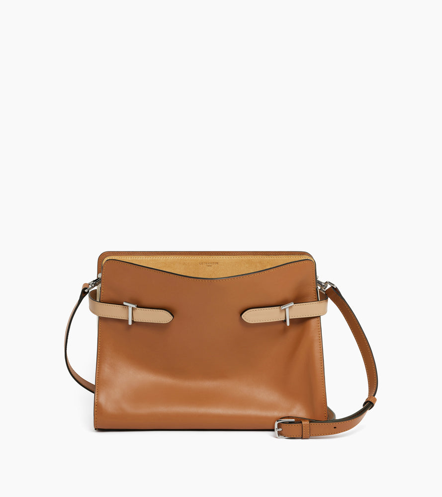 Le Tanneur Emie grand sac épaule cuir lisse nubuck