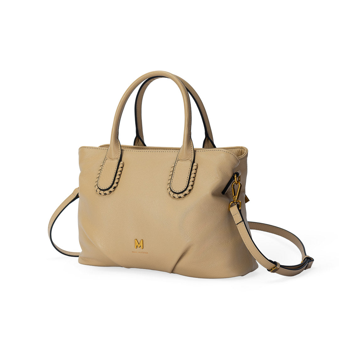 MAC ALYSTER LILY sac à main marron clair cuir