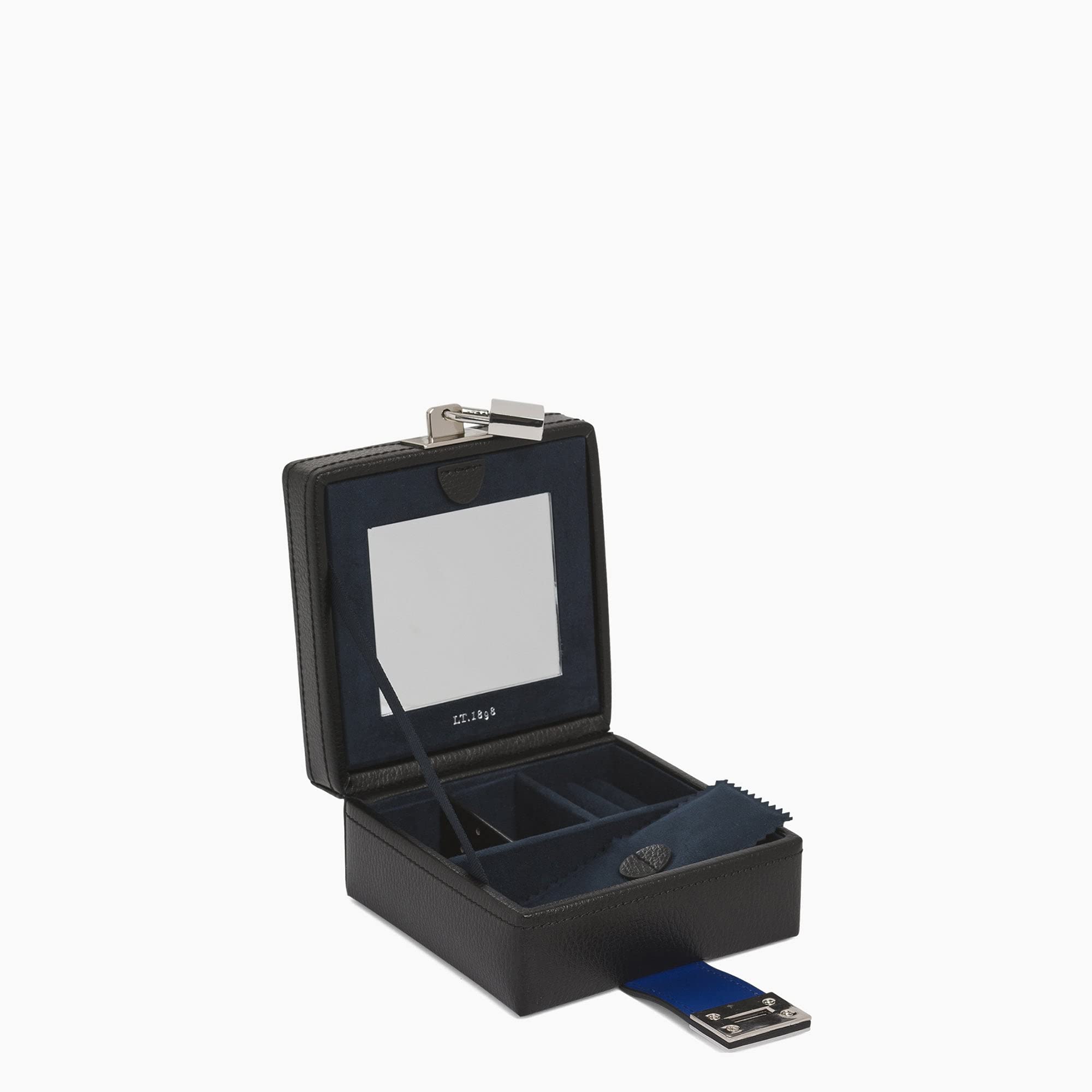 Le Tanneur coffret à bijoux voyage cuir velours miroir