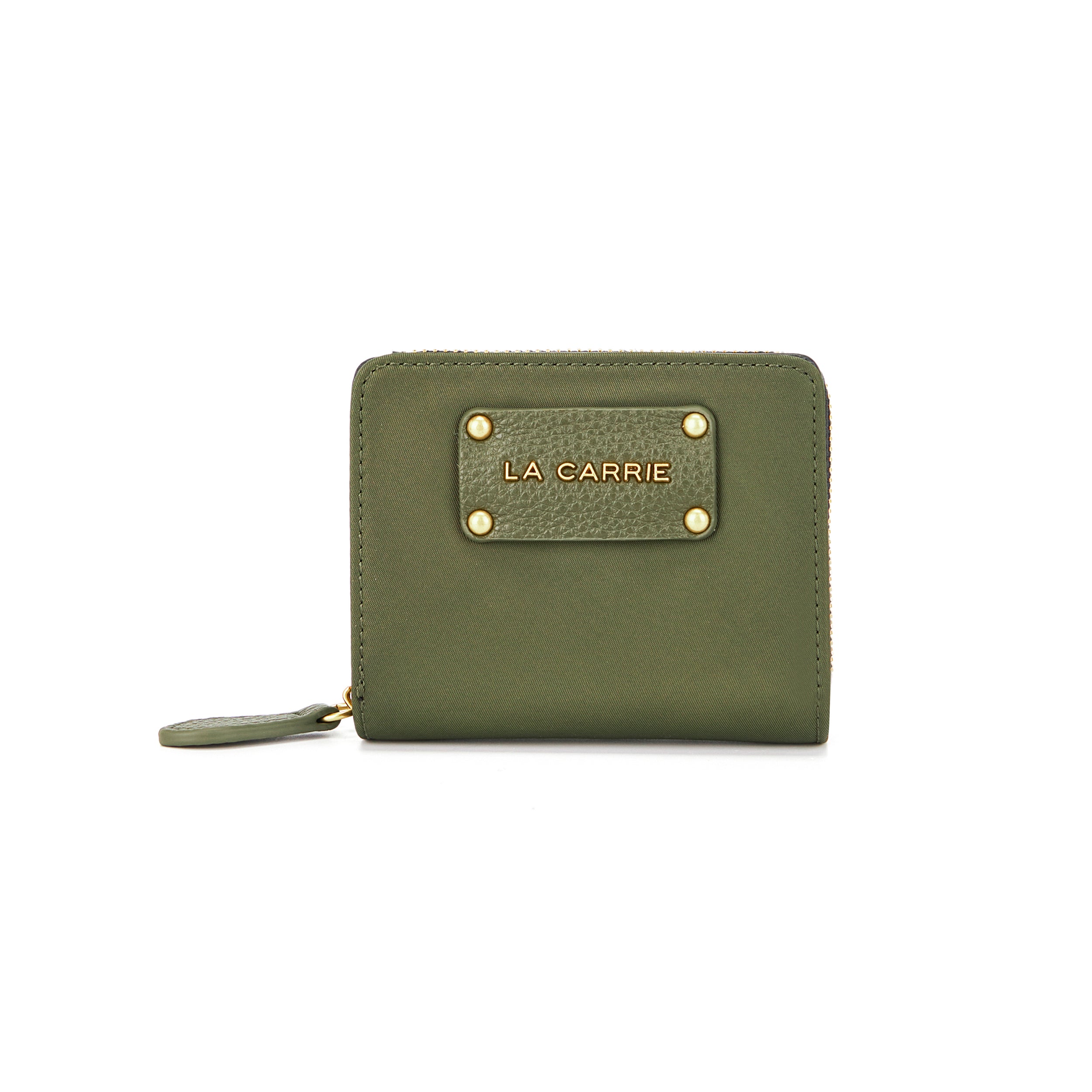 La Carrie Wallet portefeuille bordeaux nylon zip 12 cm