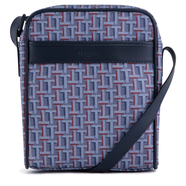 Le Tanneur Camille sacoche toile cuir homme 17 cm