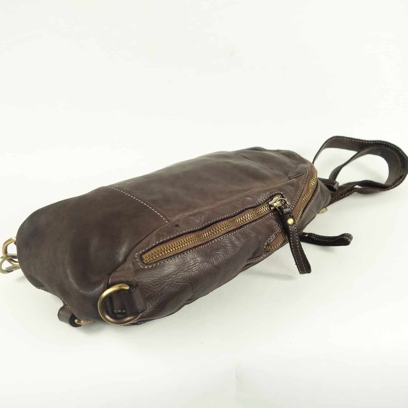 Collection Esprit Cuir BUDY sac holster cuir brun vintage homme