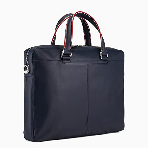 Le Tanneur Martin porte-documents slim 14" cuir lisse 38x29