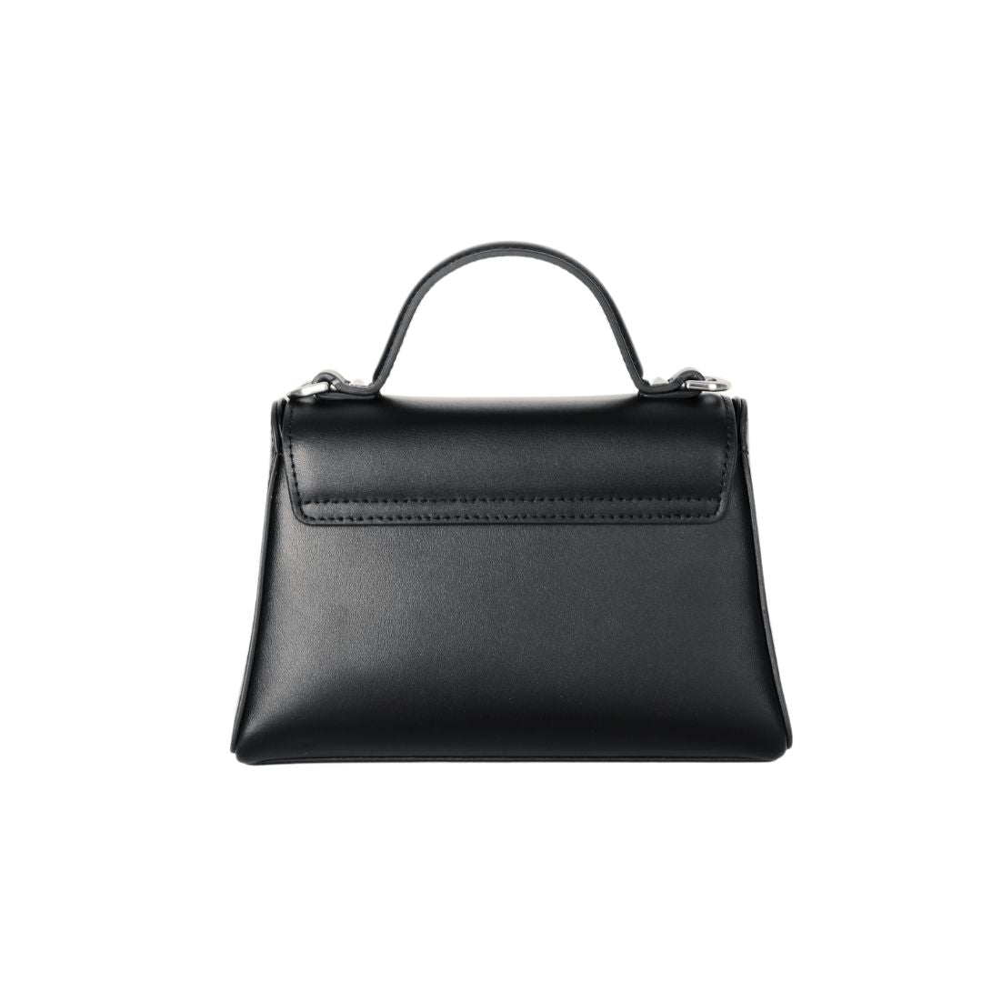 Mac Alyster Mélyssa mini sac cuir noir silver soirée