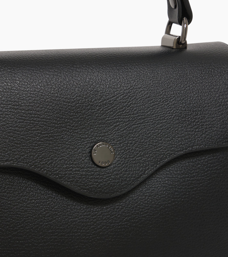 Le Tanneur Sans Couture petit sac cuir chèvre noir