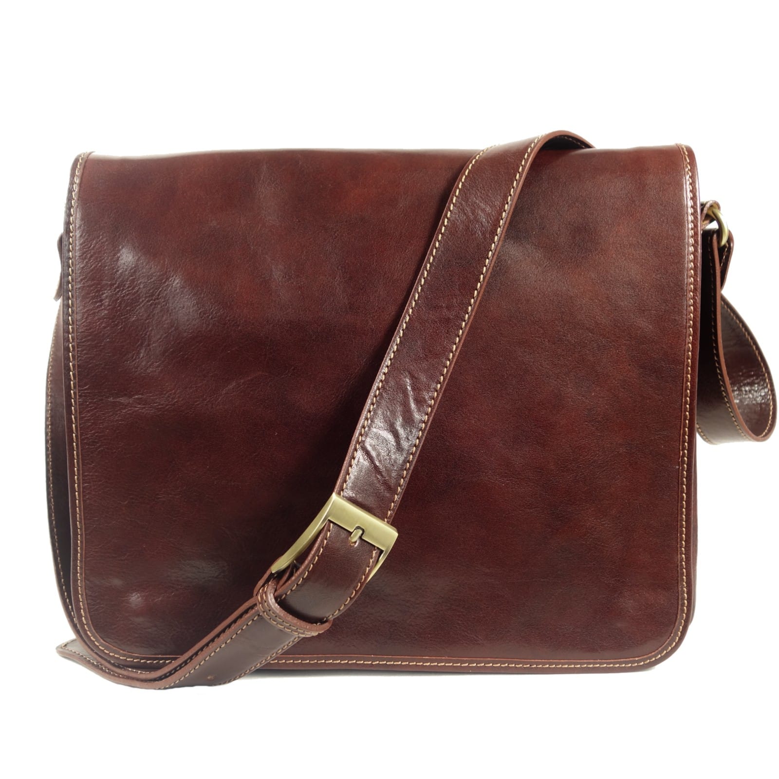 Collection Esprit Cuir MODENA besace cuir marron homme