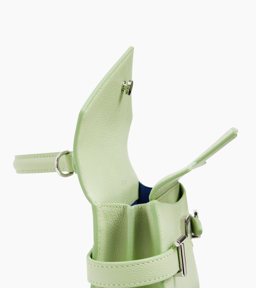 Le Tanneur Emilie petit sac à main cuir grainé rabat