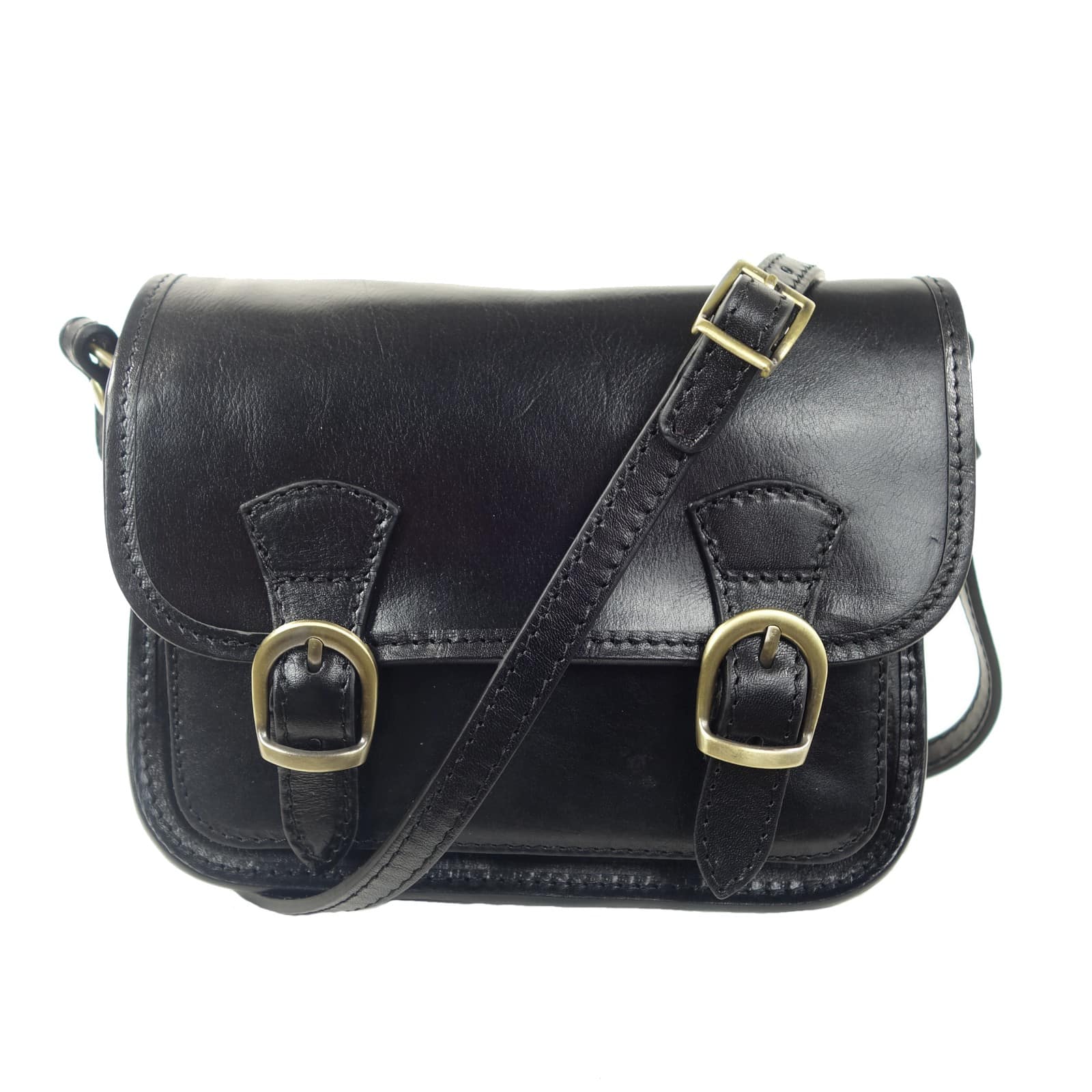 Collection Esprit Cuir ELANIA micro sac cuir noir vintage