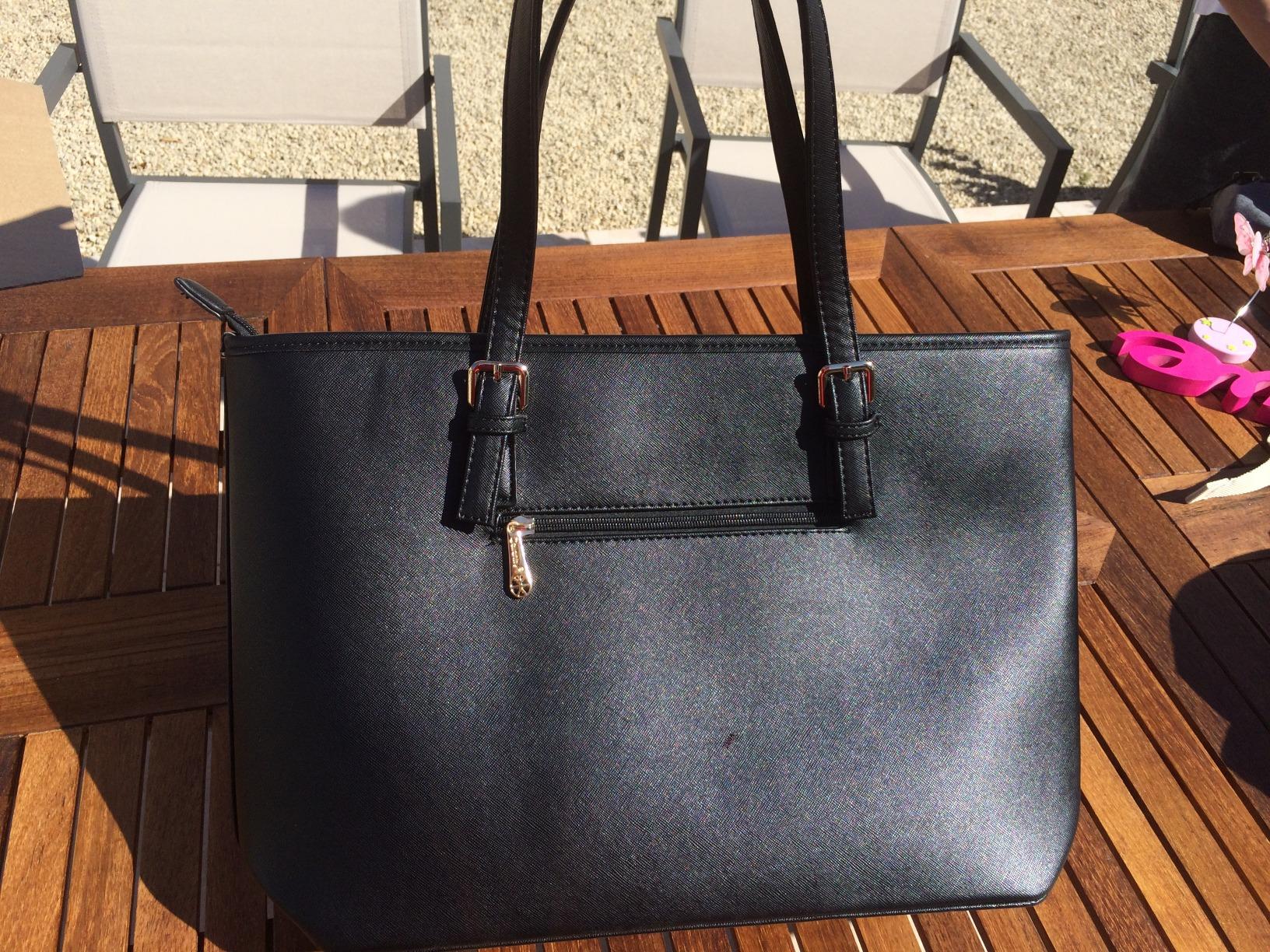 Gallantry Cabas sac cours noir ville A4 46 cm vinyle