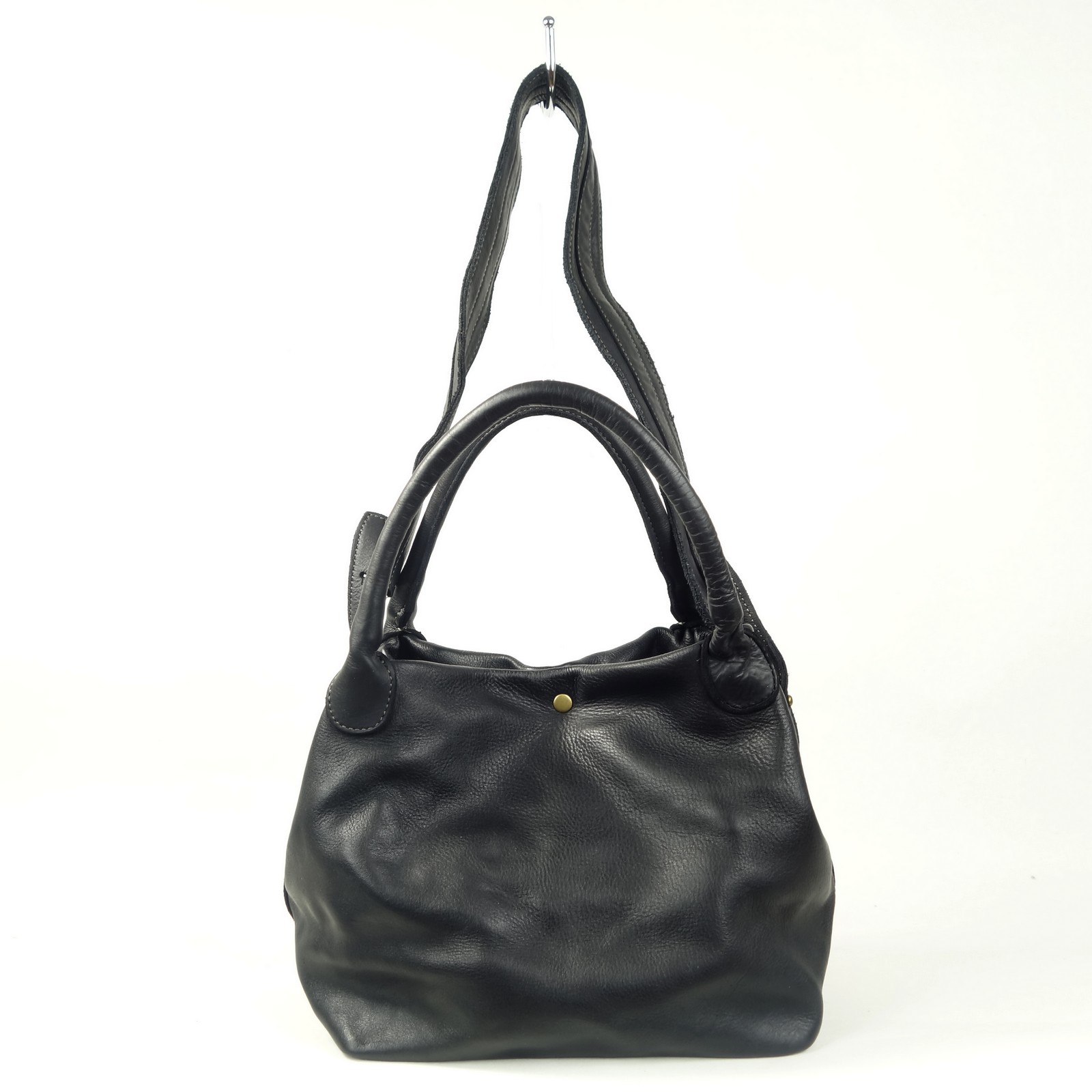 Collection Esprit Cuir Mina sac 2 en 1 cuir noir