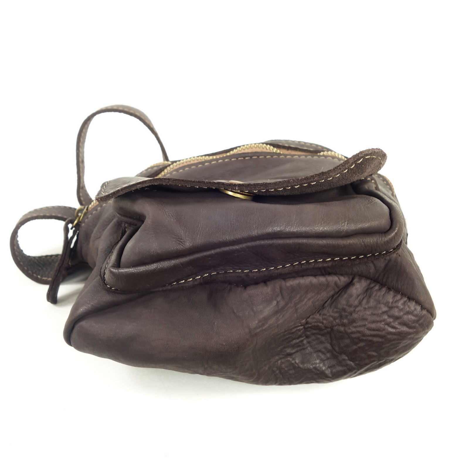 Collection Esprit Cuir Jimy besace cuir marron vintage homme