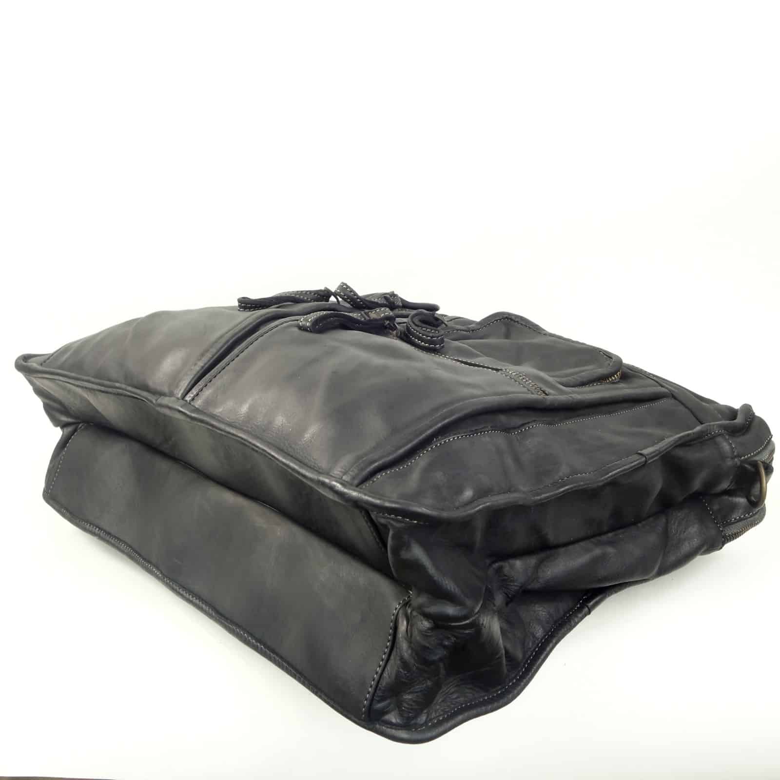 Collection Esprit Cuir Aurelio sac ordinateur cuir noir 17"