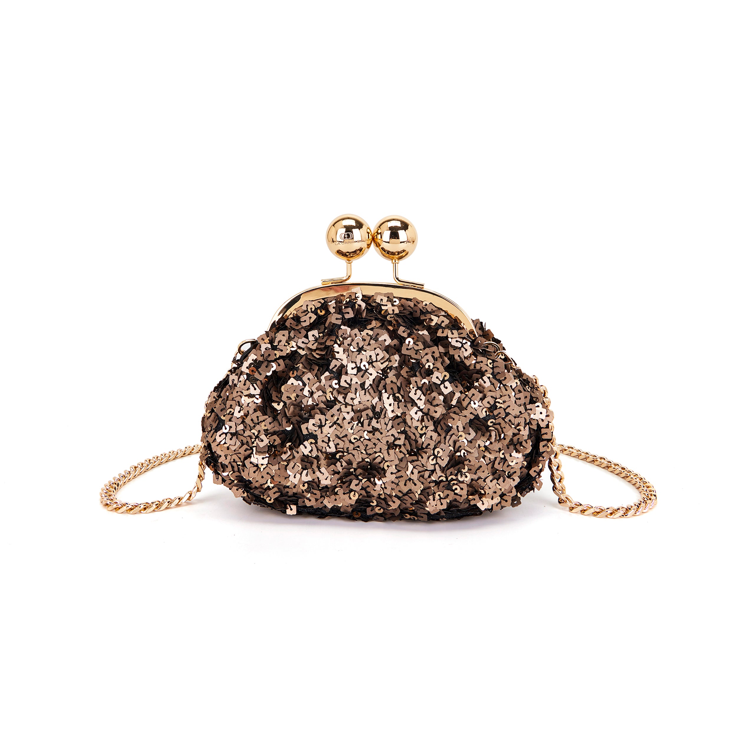 La Carrie Bag Capsule sac bandoulière bronze 25x8x14cm
