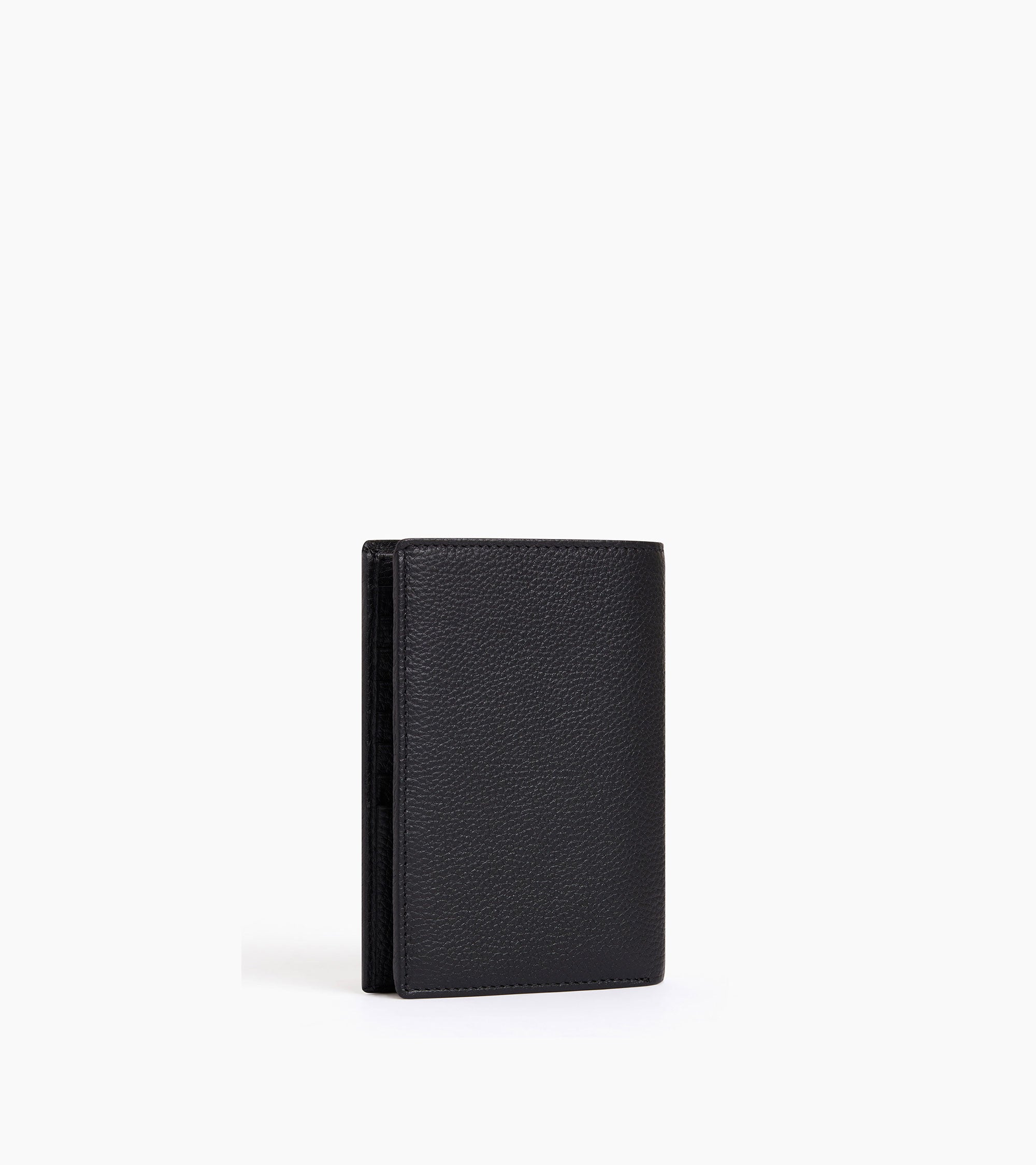 Le Tanneur Charles grand portefeuille cuir grainé noir