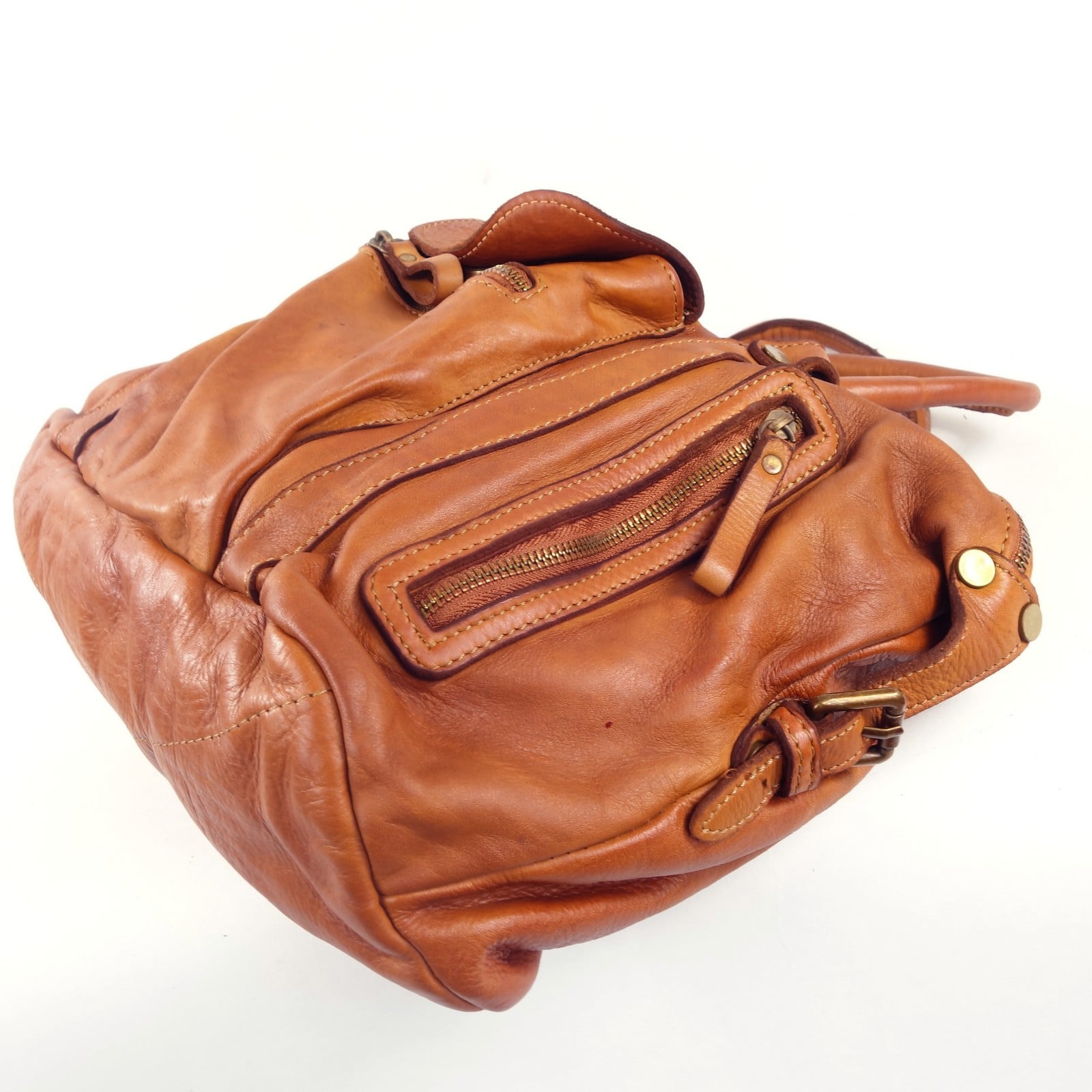 Collection Esprit Cuir ELSA grand sac cuir naturel