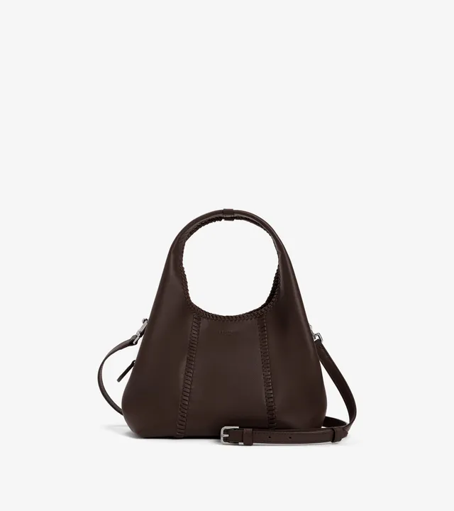 Le Tanneur Juliette petit sac cuir lisse Brown Arabica