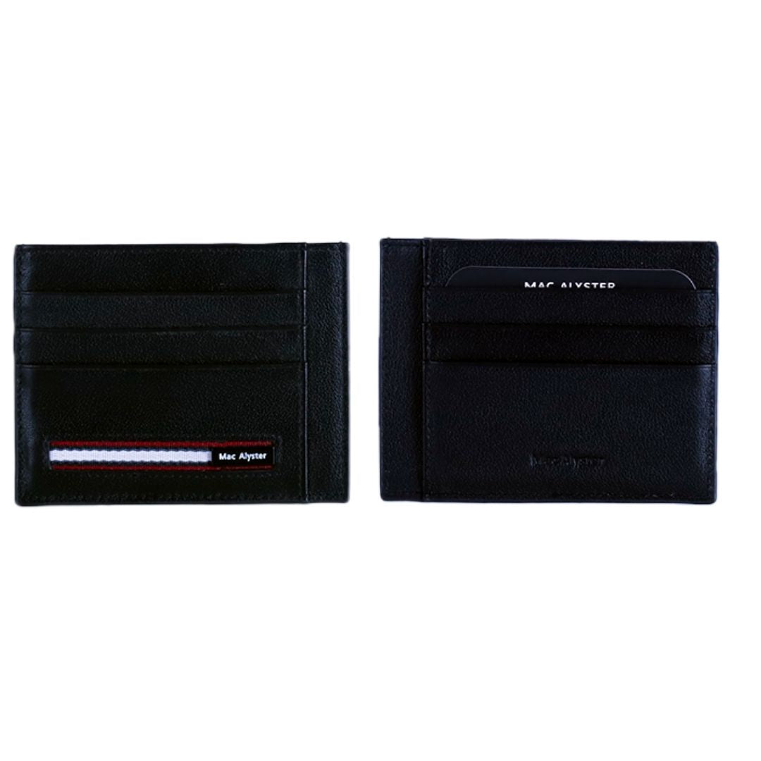 Mac Alyster Prelude Grand Porte Carte Noir Extra-Plat