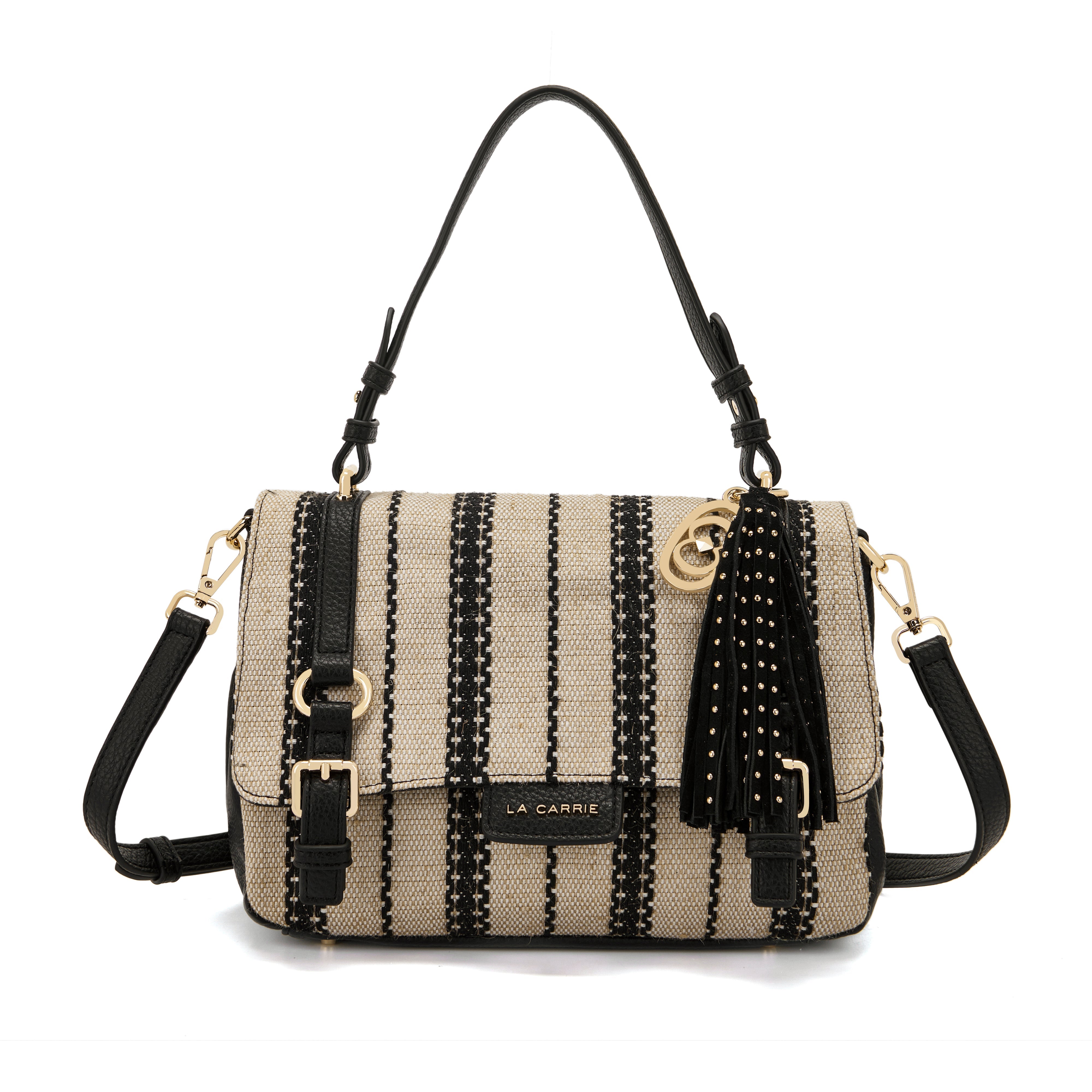 La Carrie Atena Bicolor cabas noir 30x16x18cm
