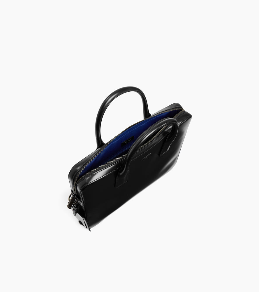 Le Tanneur Emile porte-documents cuir noir 14" slim business