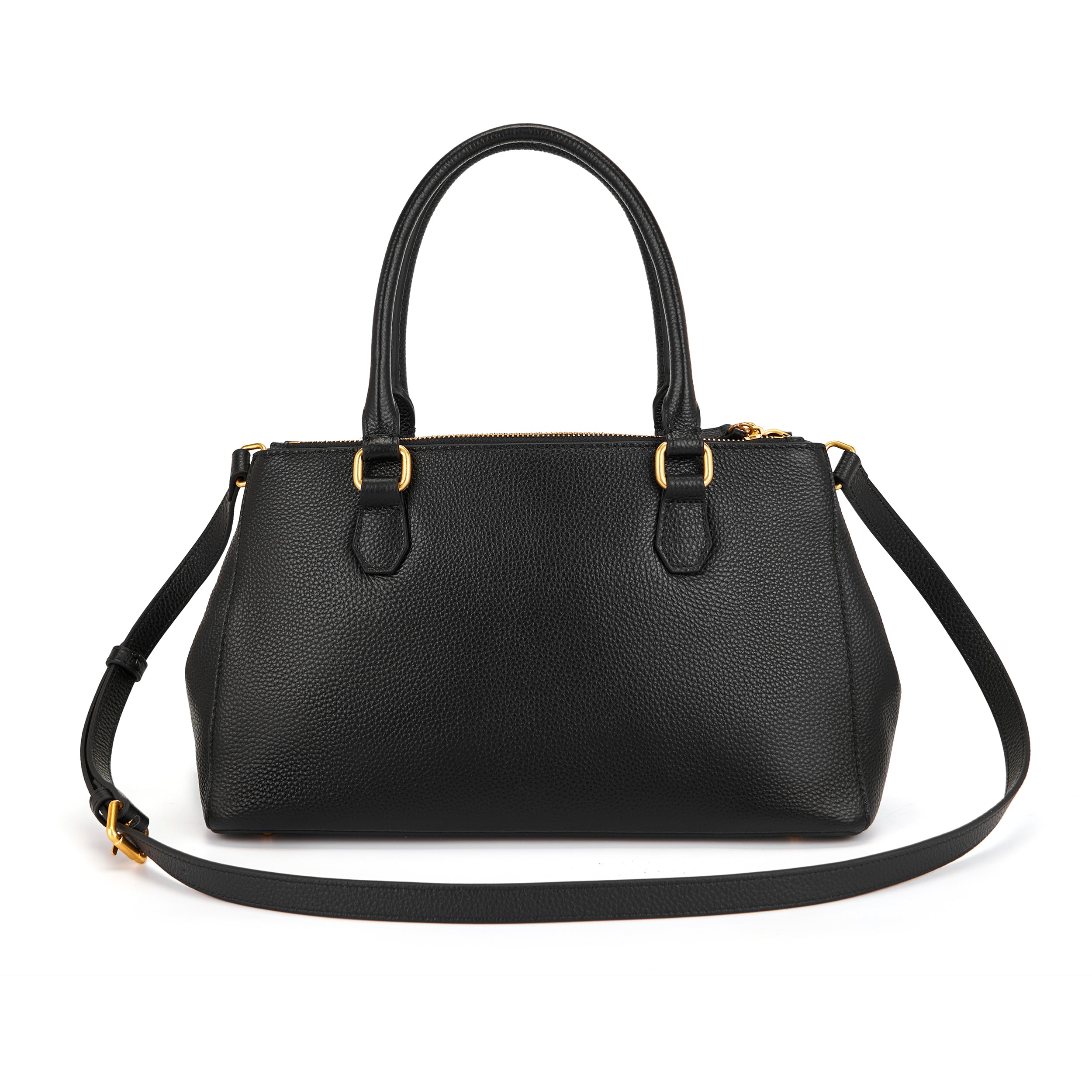 La Carrie Eclipse sac à main cuir noir 34x11x20 cm clous