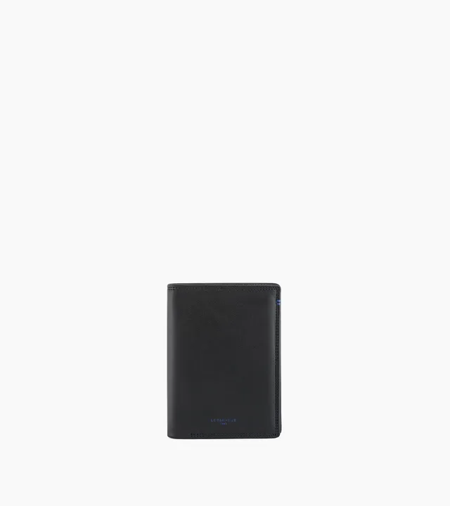 Le Tanneur Martin portefeuille cuir noir moyen zippé