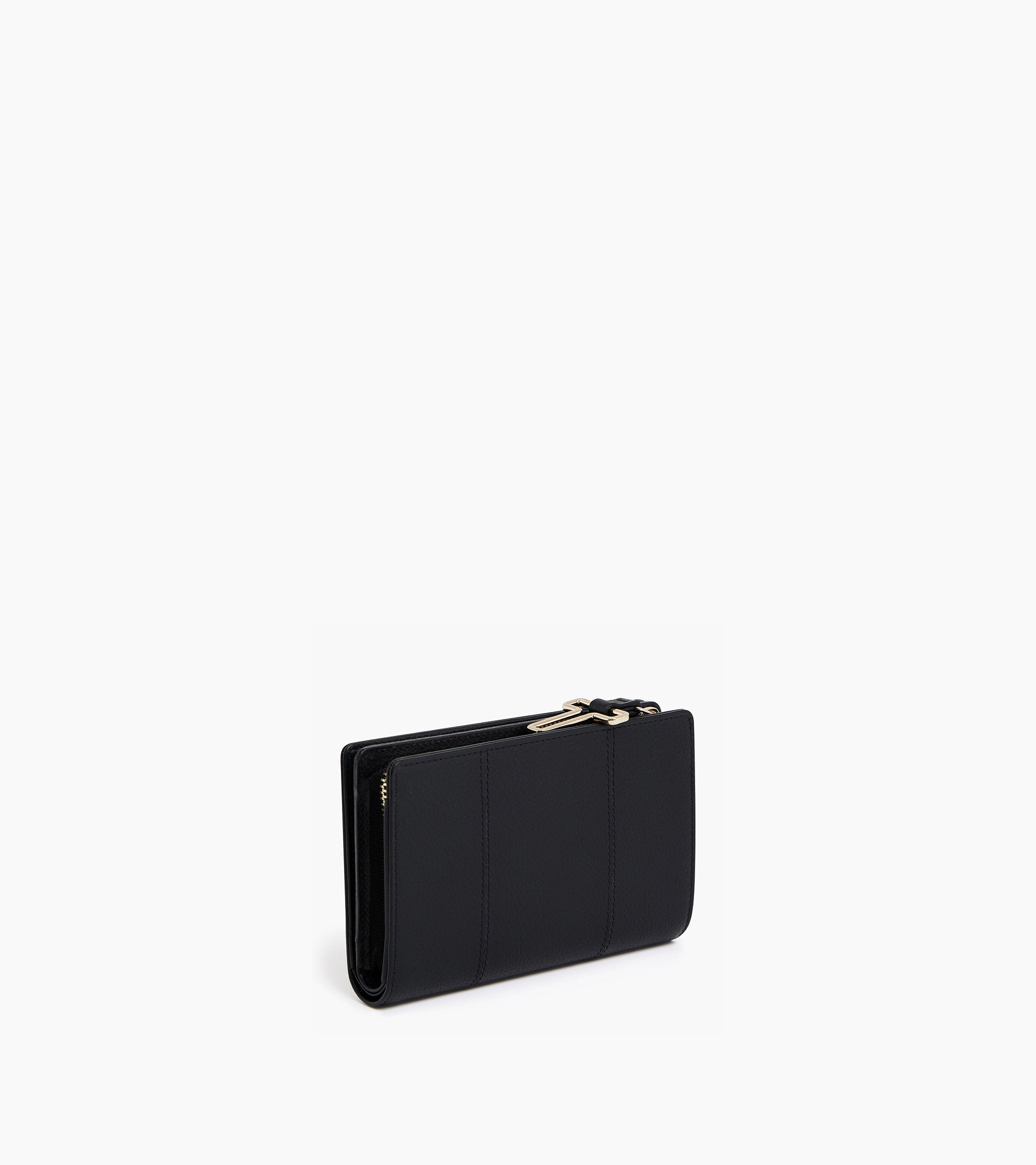 Le Tanneur Juliette portefeuille cuir grainé noir moyen